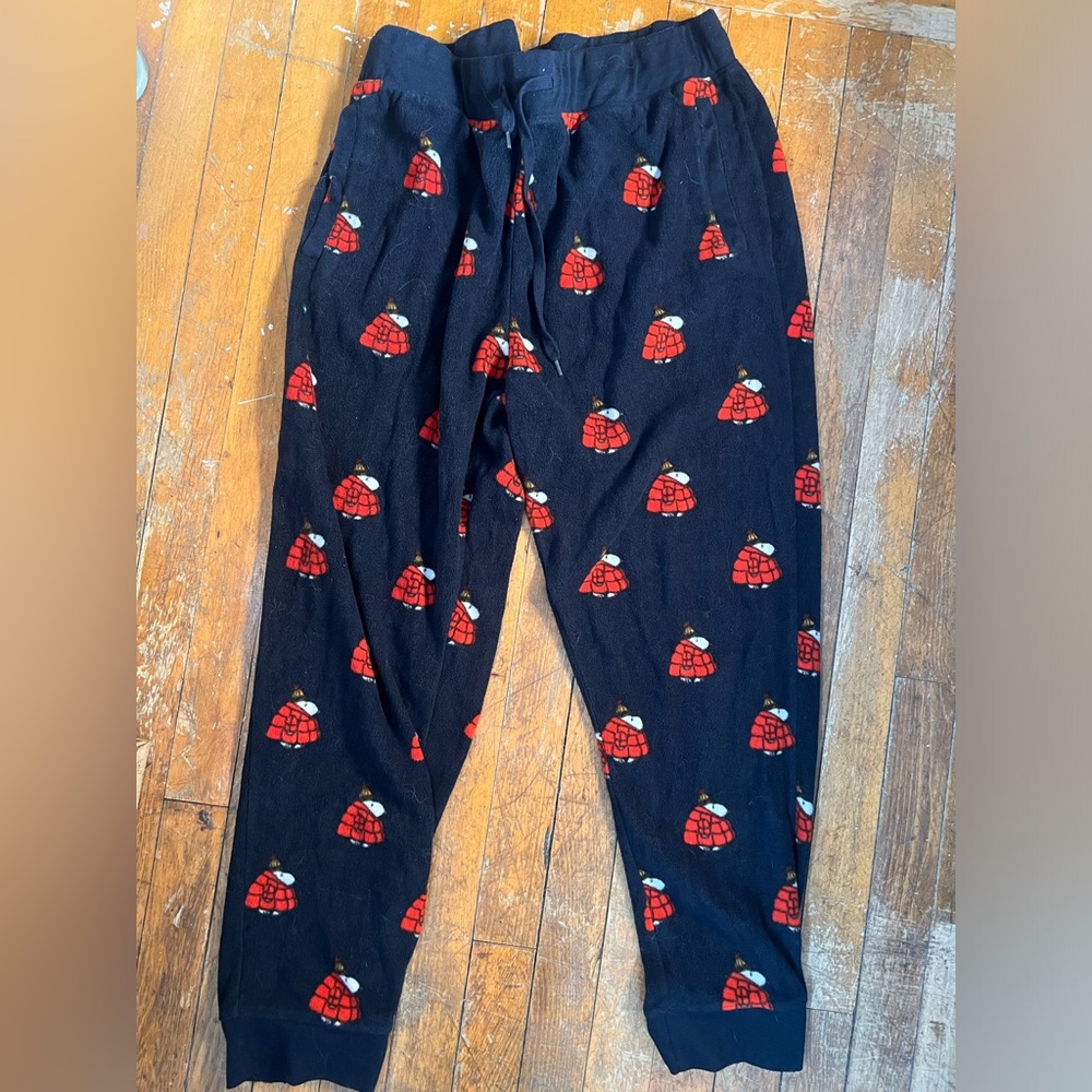 aeropostale puffer snoopy pajama bottoms